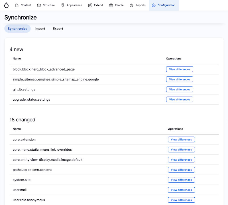 GMIweb.net Drupal configuration management